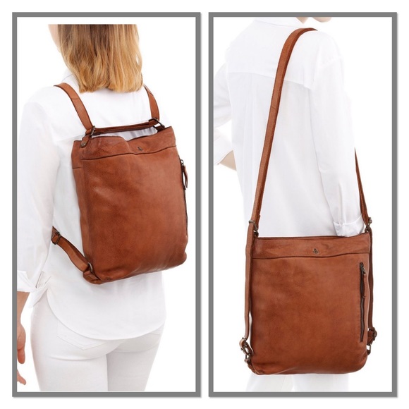 Harbour 2nd Handbags - HARBOUR 2ND New! Genuine Leather 'Nora' Crossbody & Backpack Handbag 🆕